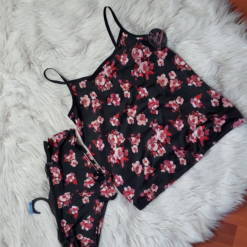 Floral pajama set